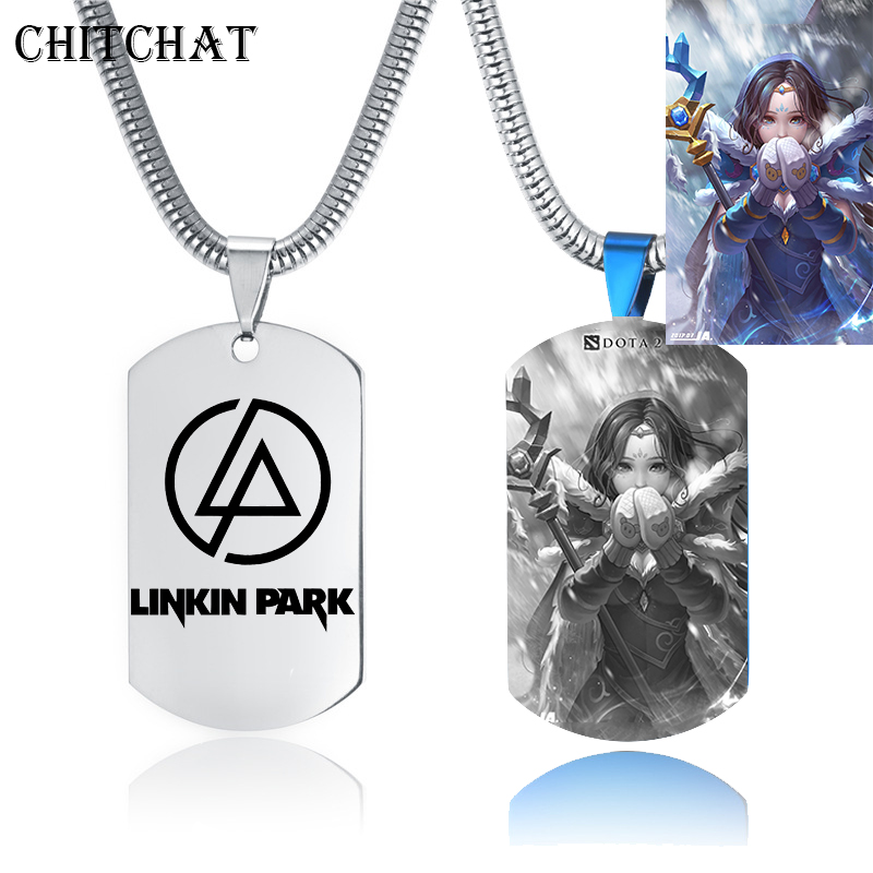 Party Games Name - Collier personnalisé en acier inoxydable avec